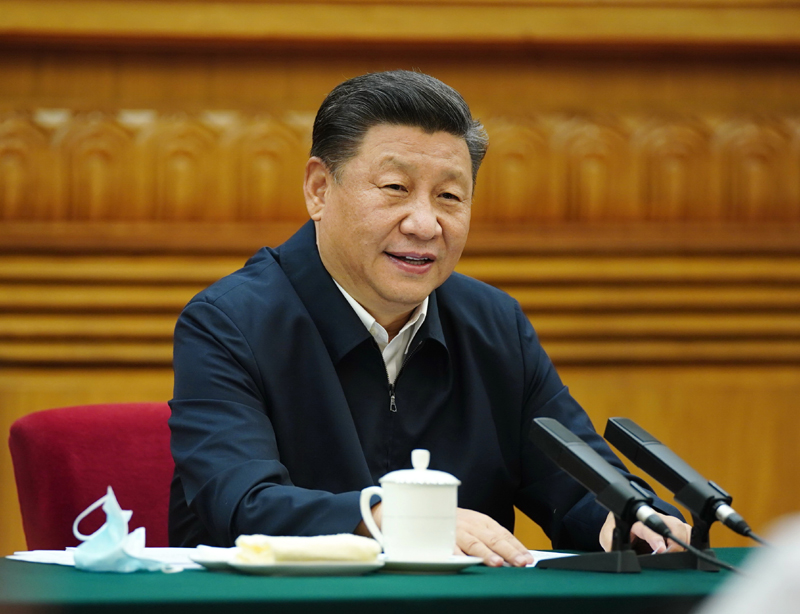 7月21日，中共中央總書記、國家主席、中央軍委主席習(xí)近平在京主持召開企業(yè)家座談會(huì)并發(fā)表重要講話。新華社記者 鞠鵬 攝